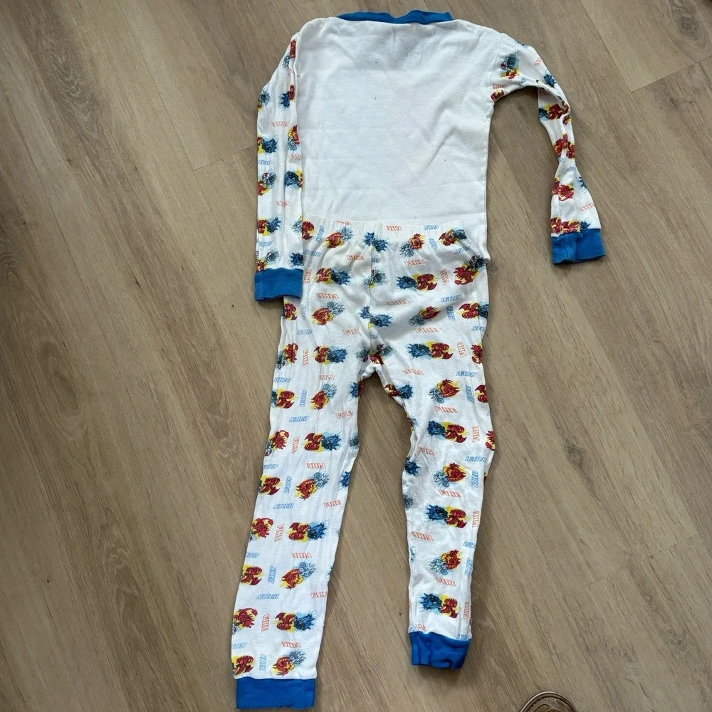 Vintage Official Nintendo Pokemon Long Sleeve‎  Charizard Water Fire Pajamas